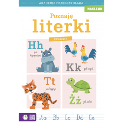 Akademia przedszkolaka. Poznaję literki. Zwierzęta 4-5 lat